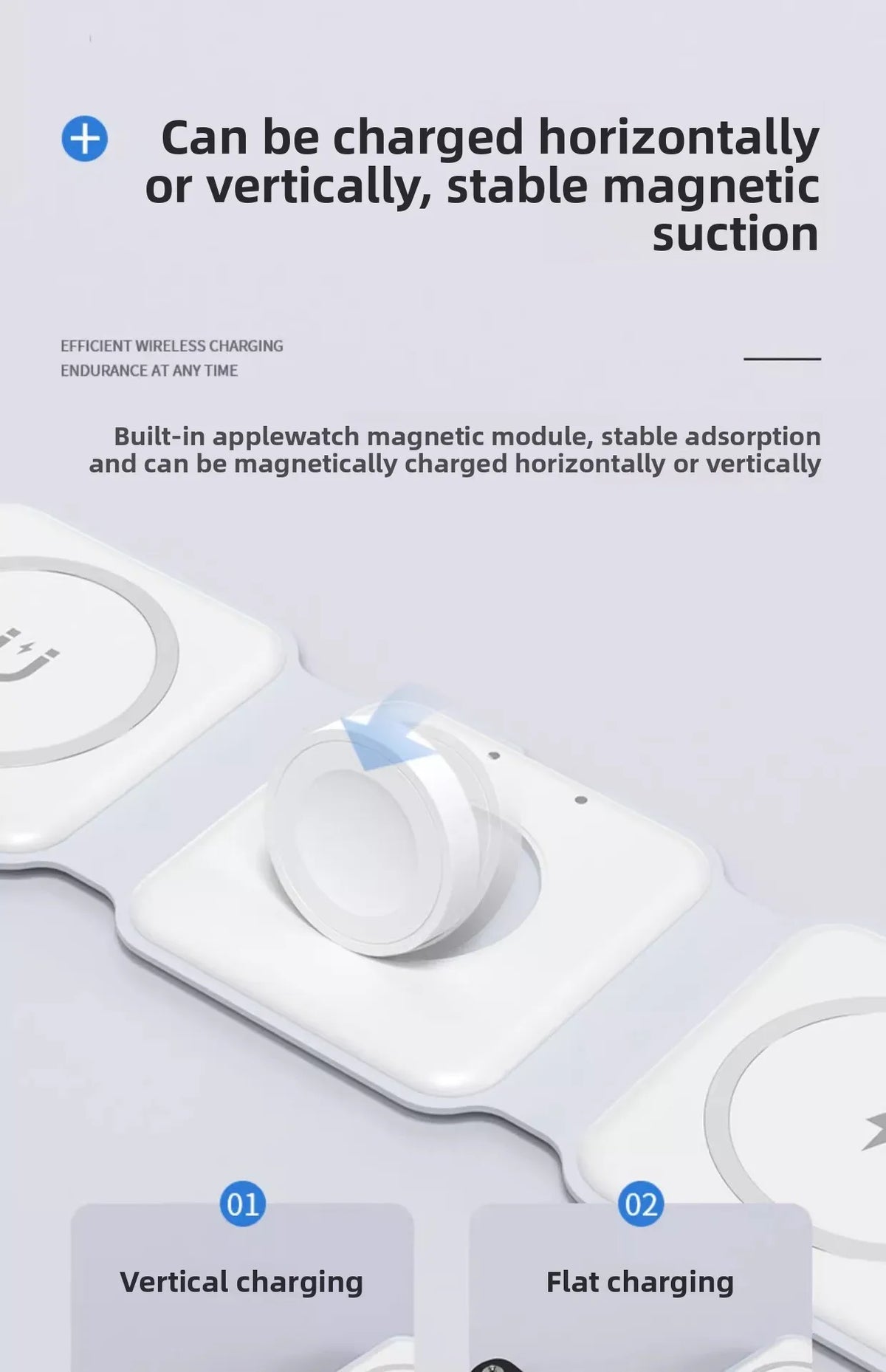 Trifold 3-in-1 Foldable Wireless Charger